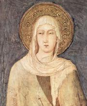 Assisi Szent Klára -Simone Martini freskója